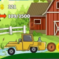 Play game 2d tractor hill climb now!