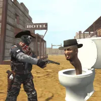 Cowboy vs Skibidi Toilets Play game Cowboy vs Skibidi Toilets now!