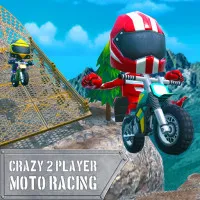 Play game Crazy 2 Player Moto Racing now!