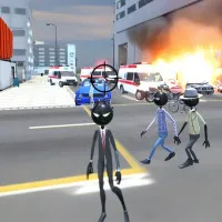 Play game Amazing Crime Strange Stickman now!