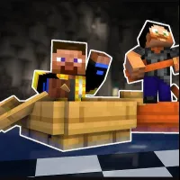 Play game Noob in a Boat: Ice Racing now!