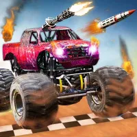 Play game Monster Truck vs Zombie Death Shooting Game now!