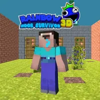 Play game Rainbow Noob Survivor now!